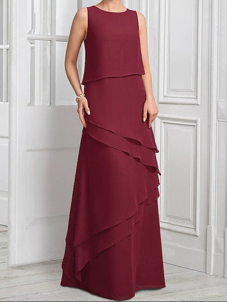 Elegant Formal Bride Mother Suit Dress the Piece A-Line Two of FashionChic