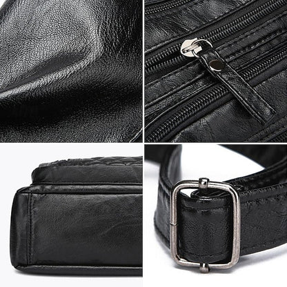 Leather Multiple Women's with Bag Quilted Crossbody Faux FashionChic