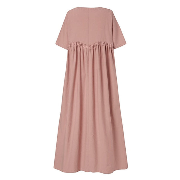 Women's Long Dress Maxi Dress Cotton Blend Casual Dress FashionChic
