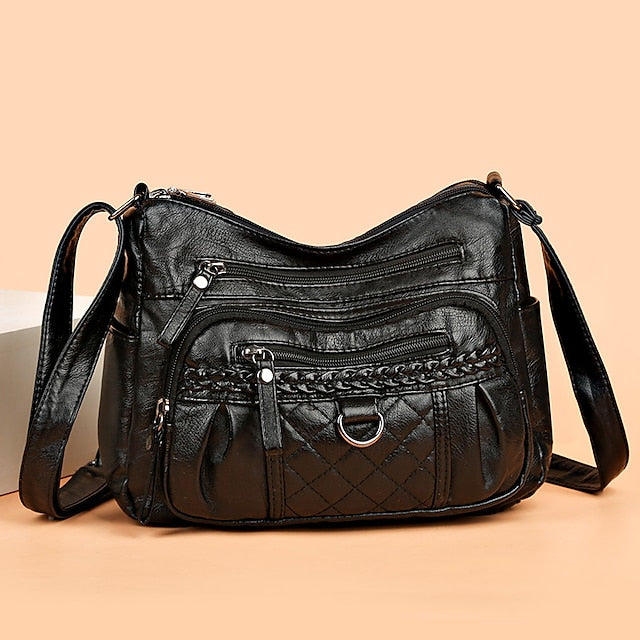 PU Women's Shoulder Leather Bag Crossbody Hobo FashionChic