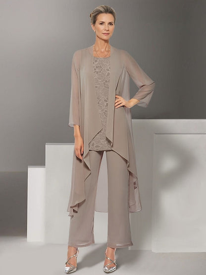 Mother of Bride Wedding Piece Beach Dress the 3 Pantsuit Elegant FashionChic
