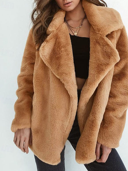 Women's Furs Warm Teddy Coat Comfortable Faux Fur FashionChic