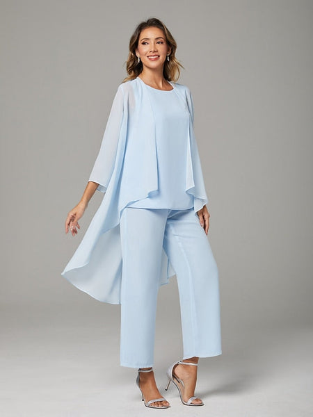 Jumpsuit Pantsuit Floor Length Mother of the Bride Dress FashionChic