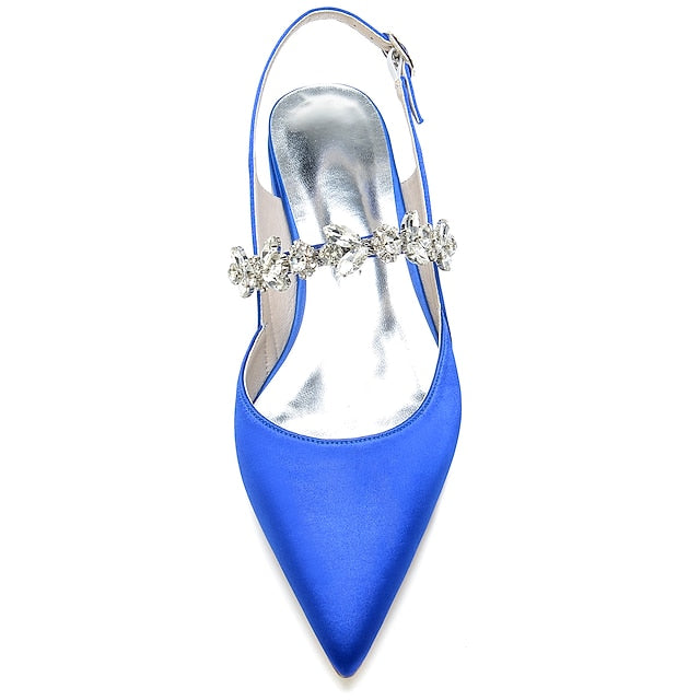 Crystal Flat Bridal Women's Heel Shoes Wedding FashionChic
