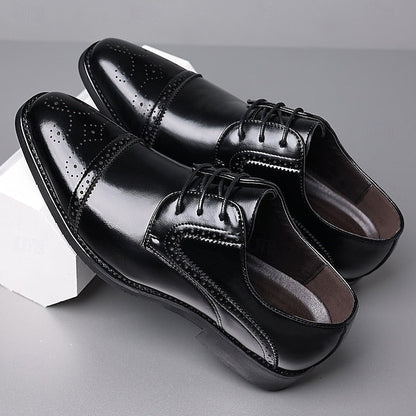 Shoes Color-Blocked White Men's and Dress Black with FashionChic