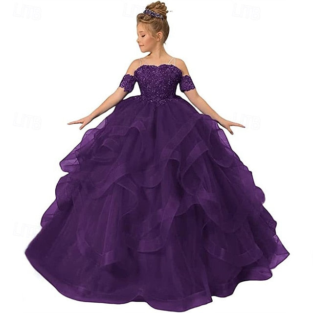Girls' Princess Kid's Dress Girl Flower FashionChic