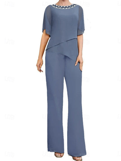 Guest Simple Elegant the Wedding Dress Pantsuit Mother of Bride FashionChic