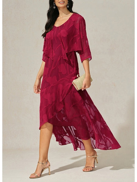 Women's Maxi Dress Ruffle Dress Elegant Wedding Wedding