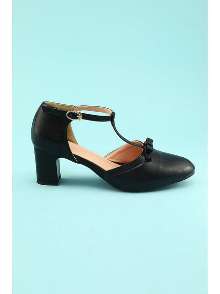 Retro Shoes Chunky 1950s Vintage Heels heels Roaring T-strap 20s FashionChic