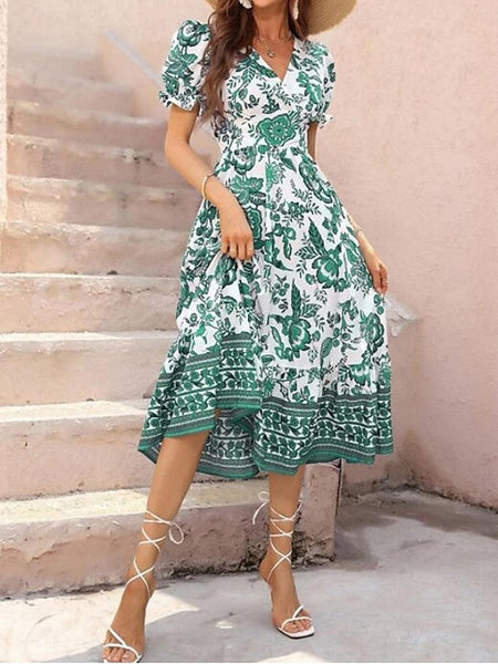 Women's Midi Dress Casual Dress Swing Dress A Line Dress FashionChic