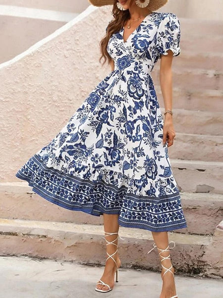 Women's Midi Dress Casual Dress Swing Dress A Line Dress FashionChic