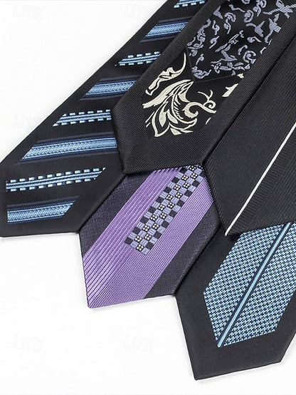 6cm Pattern - Men's Narrow Positioning Tie Stripe FashionChic