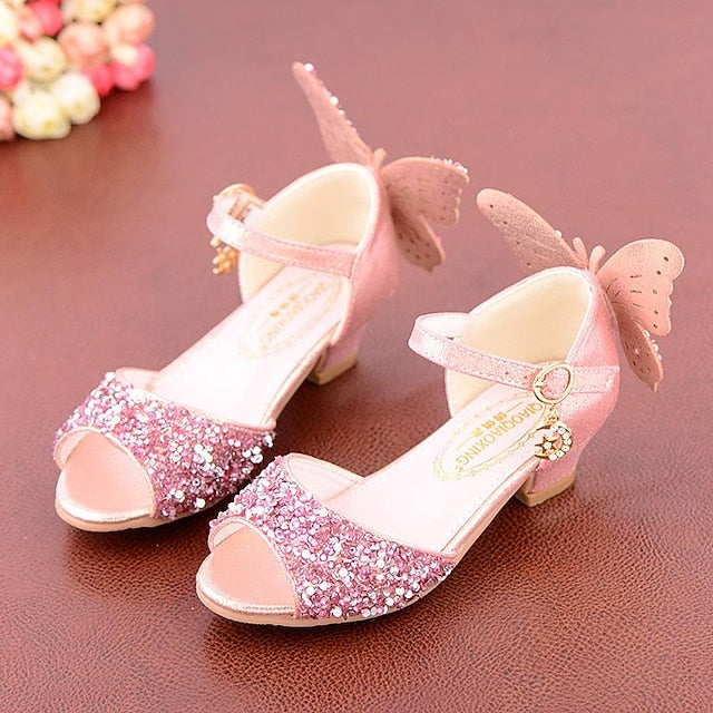 Butterfly Shoes Glittery Girls' �?Sparkly Princess FashionChic