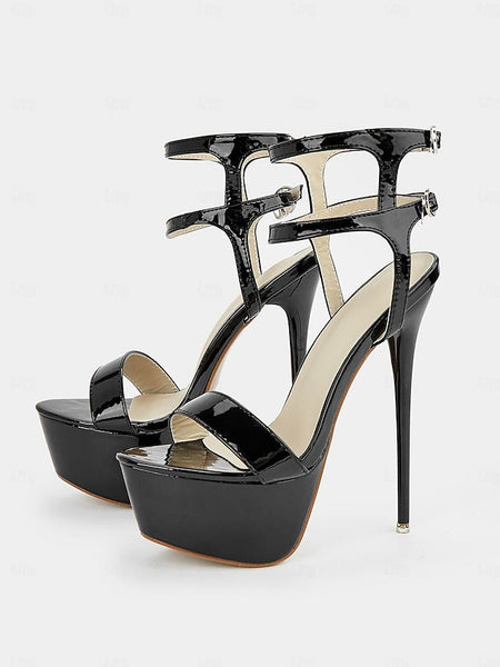 Platform Women's Patent Heels High Stiletto – Leather FashionChic
