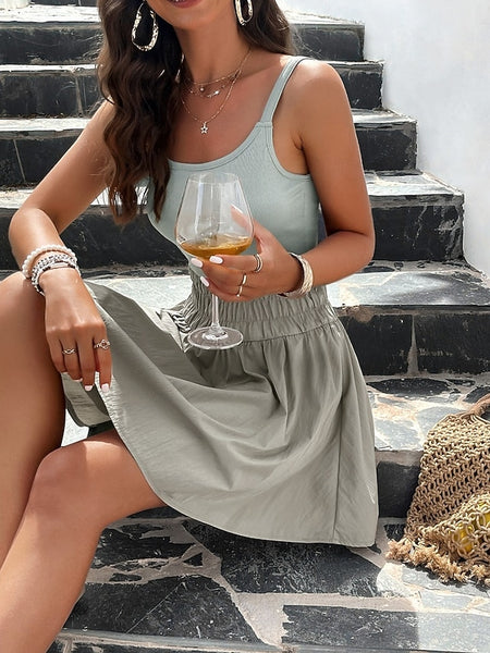 Women's Mini Dress White Dress Graduation Dress Casual