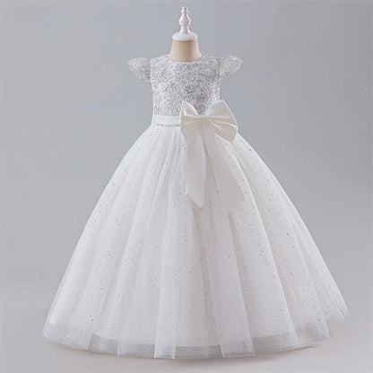 Kids Girl Dress Color Block Girls' Party Flower FashionChic