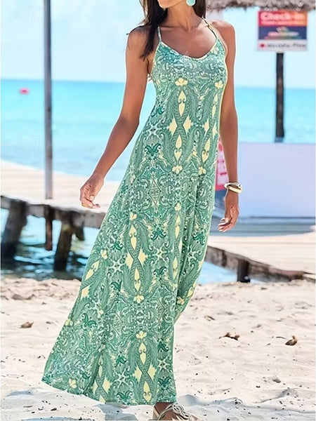 Women's Maxi Dress Sundress A Line Dress Slip Dress FashionChic