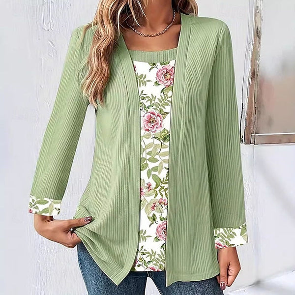 Women's Blouse Floral Graphic Elegant Stylish Casual Long FashionChic