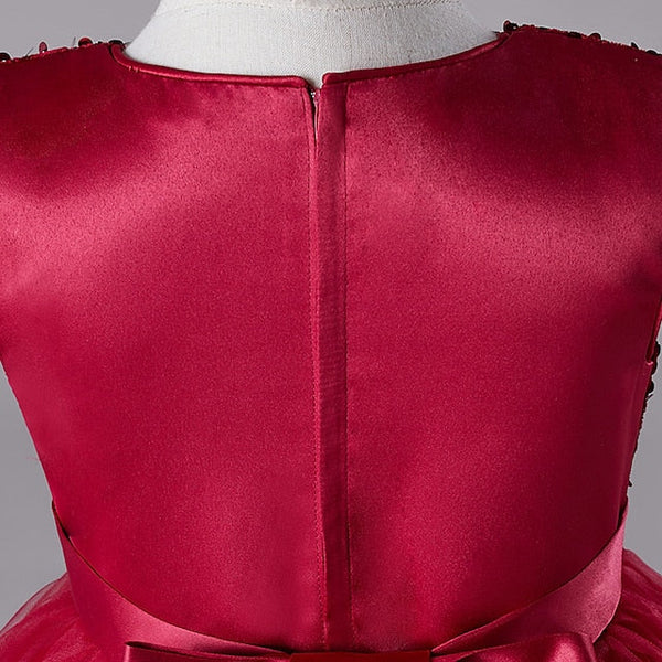 Dress Sequin Wedding Festival Kids Party Girls' Sleeveless FashionChic