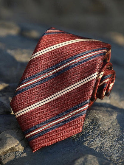 and Tie Paisley Silk Classic Men's Necktie Striped FashionChic