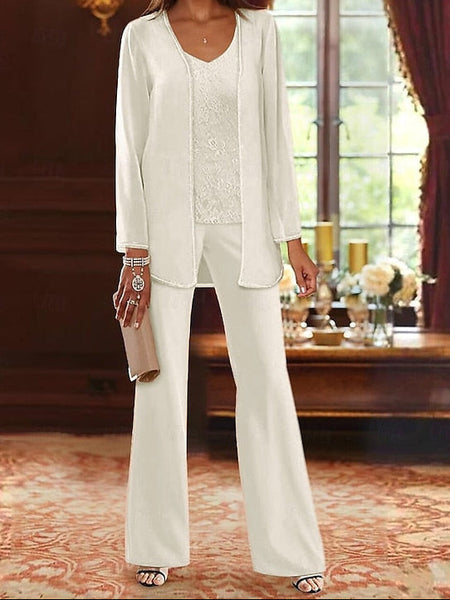 of Wedding 3 Piece Mother Formal Pantsuit the Beach Bride FashionChic
