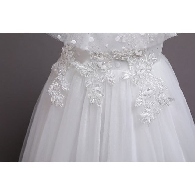 Color Girl Girls' Solid Kids Party Dress Flower FashionChic