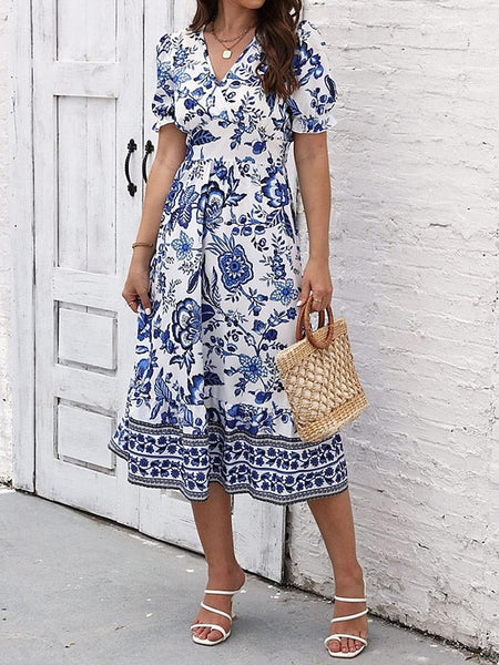 Women's Midi Dress Casual Dress Swing Dress A Line Dress FashionChic