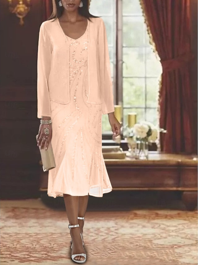Two Mother Dress Wedding of Bride Formal the Piece Beach Mermaid FashionChic