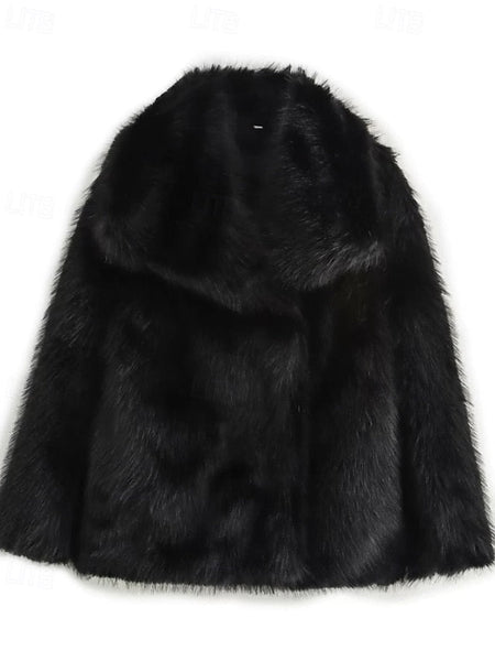 Women's Fur Faux Furs Warm Coat Comfortable Leathers FashionChic