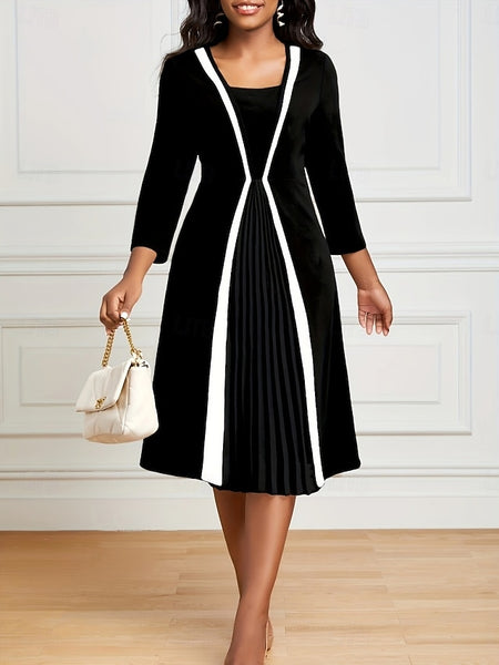 Women's Midi Dress A Line Dress Work Dresses Semi Formal