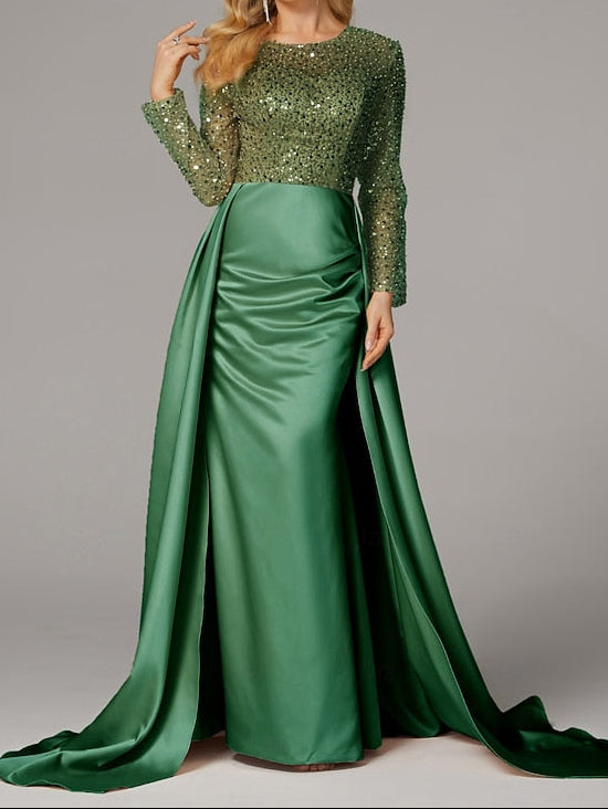 Masquerade Gown Dress Mermaid Carnival Floor Elegant Evening FashionChic