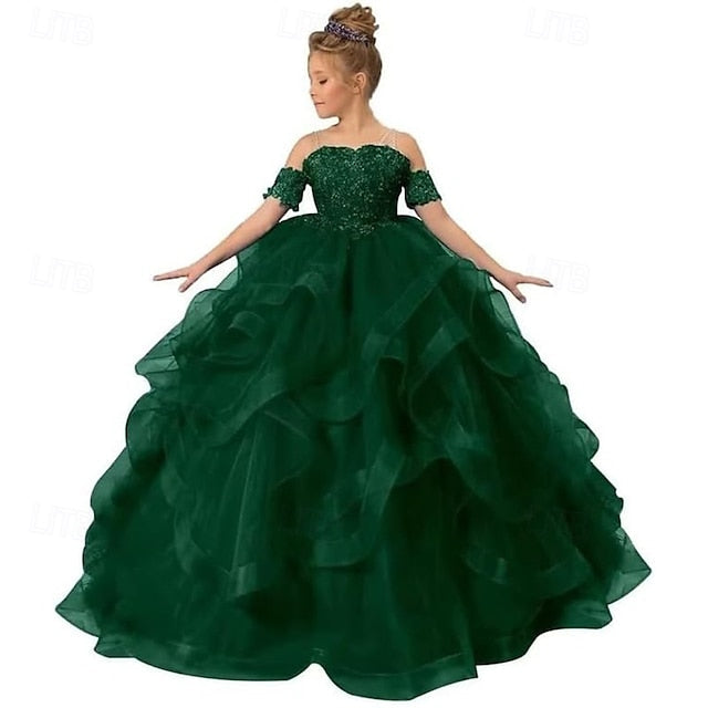 Girls' Princess Kid's Dress Girl Flower FashionChic
