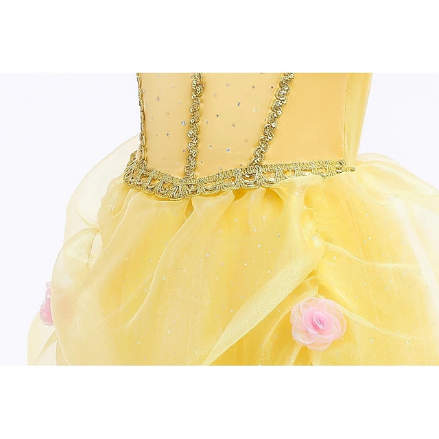 Girl Tulle Flower Girls' Belle dress Dress Princess FashionChic