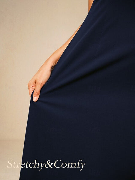 Women's Evening Dress Cape Sleeve Knee-Length Elegant Green FashionChic