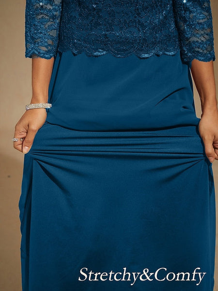 Women's Maxi Dress Chiffon Dress Lace Sequins Embroidered FashionChic