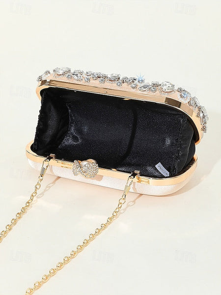 Bag Women's Clutch Crystal-Embellished FashionChic