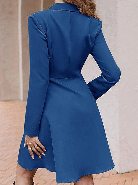 Women's Party Dress Cocktail Dress Work Dress Button Shirt