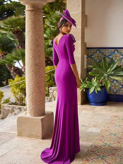 Gown Formal Bride Evening the Elegant A-Line Mother Dress of FashionChic