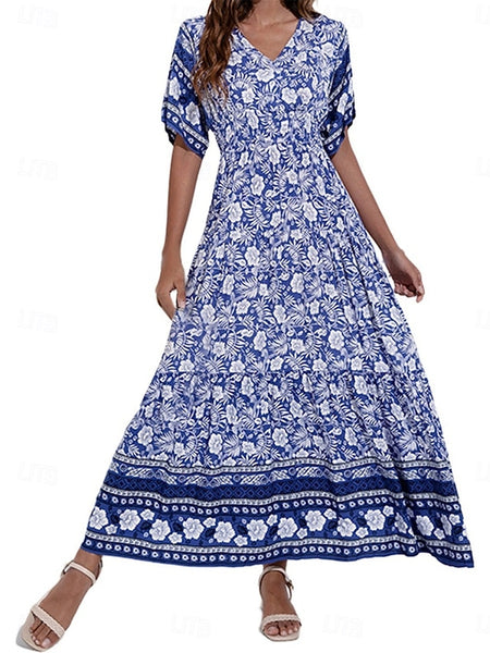 Women's Maxi Dress A Line Dress Vacation Casual Boho