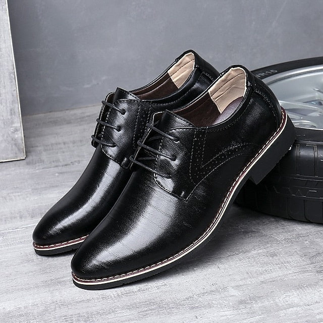 Oxfords Shoes Dress Business Men's Classic Derby FashionChic