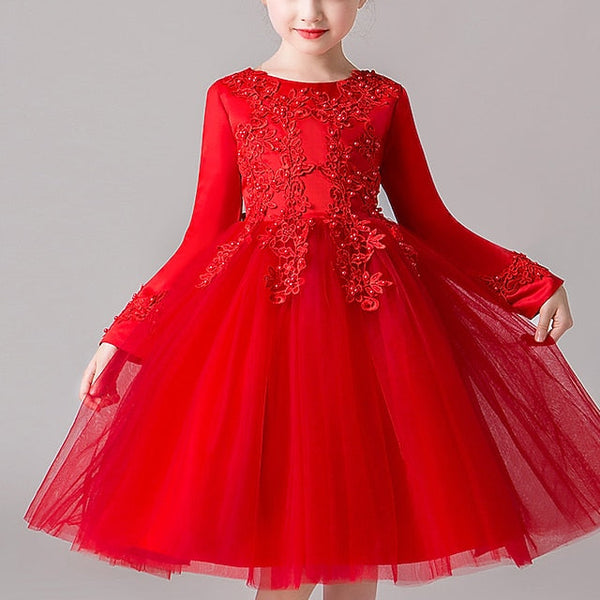 Girl Princess Flower Girls' Dress Party FashionChic