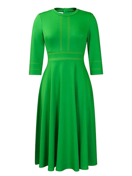 Women's Casual Dress Midi Dress Zipper Daily Date Fashion