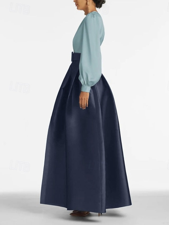 Gown High Guest Floor A-Line Dress Formal Split Wedding Evening FashionChic