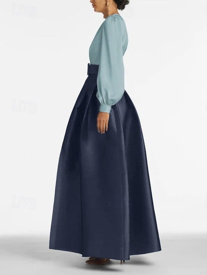 Gown High Guest Floor A-Line Dress Formal Split Wedding Evening FashionChic