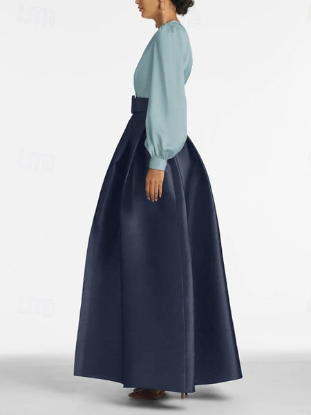 Gown High Guest Floor A-Line Dress Formal Split Wedding Evening FashionChic