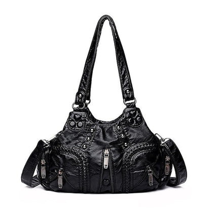 Bag Stylish - Vintage Shoulder Women's Brown Leather FashionChic