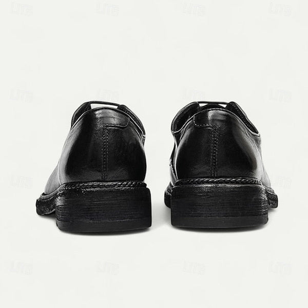 Shoes Welt Derby with Goodyear Leather Tan and Men's Clean FashionChic