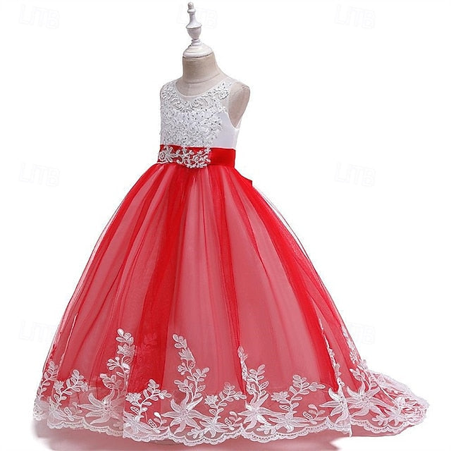 Kid's Girls' Girl Princess Dress Flower FashionChic