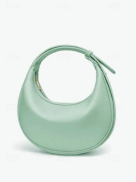 - Shoulder White Stylish Women's Elegant Crescent Bag FashionChic