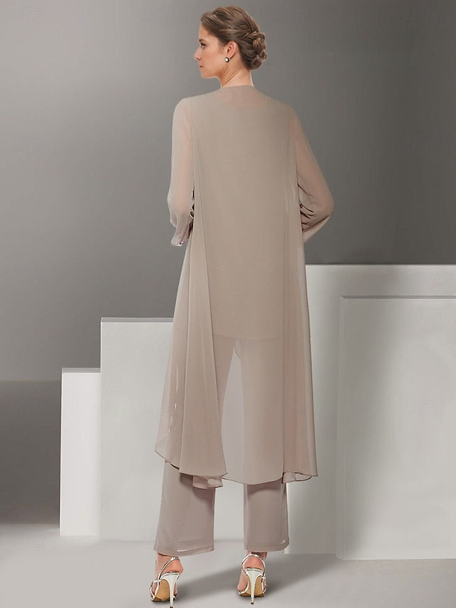 Mother of Bride Wedding Piece Beach Dress the 3 Pantsuit Elegant FashionChic